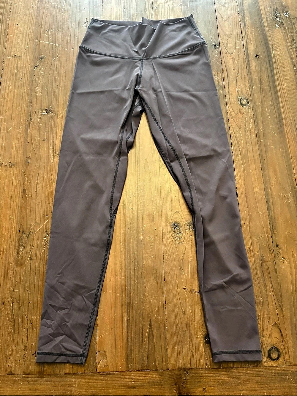 Colorfulkoala High Waisted Yoga Leggings L Muted Plum